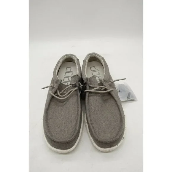 Hey Dude Wally Chambray Sepia Brown Canvas Lace Up Casual  display picture 2